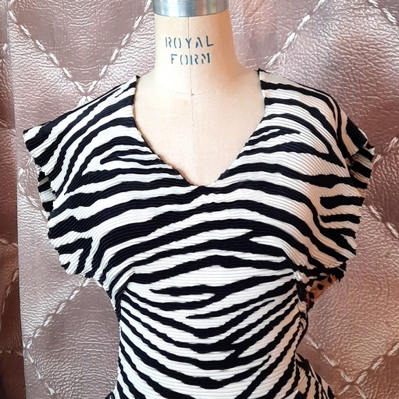 Nan-made Zebra Print Dress - Picture 6 of 11